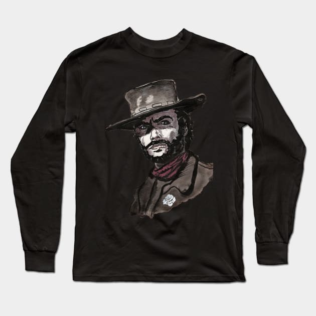 Clint Eastwood Long Sleeve T-Shirt by BladeAvenger